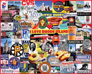 I Love Rhode Island Collage By White Mountain