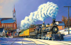 Winter Arrival Train By SunsOut