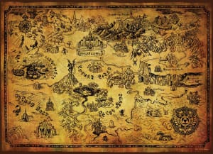 Zelda Hyrule Map Video Game By USAopoly