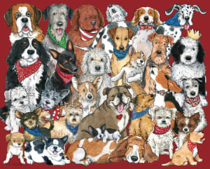 Dogs, Dogs, Dogs Collage By Hart Puzzles