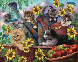 Sunflower Kittens Summer By Hart Puzzles