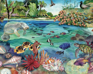 Florida Above and Below   Fish By Hart Puzzles