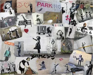 Banksy Graffiti  Collage By Hart Puzzles
