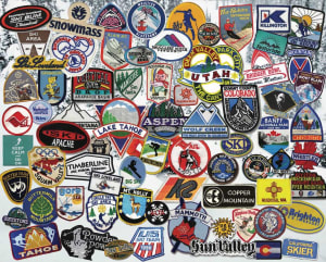 Ski Patches Collage By Hart Puzzles