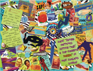 Oh, The Sights You'll See In New Zealand Collage By Hart Puzzles
