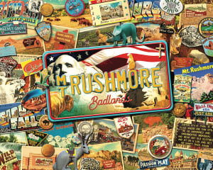 Mt. Rushmore / Badlands Collage By Hart Puzzles