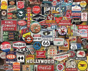 Boomers' Favorite Signs Collage By Hart Puzzles