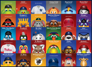 MLB Mascots Sports By MasterPieces