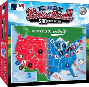 MLB League Map 500pc Puzzle Sports By MasterPieces