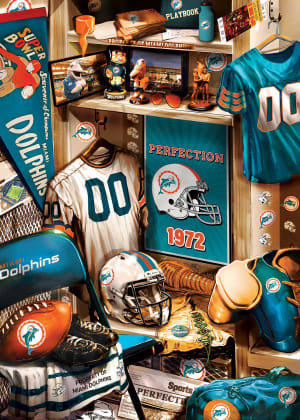 Miami Dolphins NFL Locker Room Sports By MasterPieces