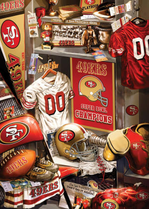 San Francisco 49ers NFL Locker Room Sports By MasterPieces