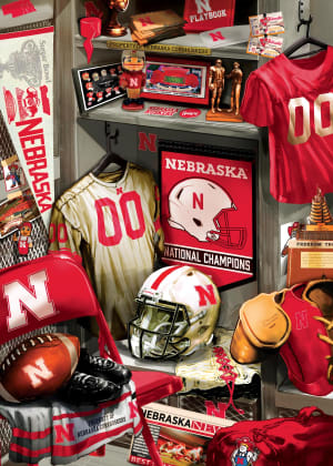 Nebraska Locker Room Sports By MasterPieces