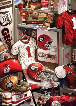 Georgia Bulldogs NCAA Locker Room Sports By MasterPieces