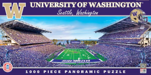 Washington Huskies NCAA Panoramic Puzzle - End Zone Sports By MasterPieces