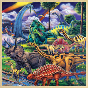 Wood Fun Facts - Dinosaur Friends Dinosaurs By MasterPieces