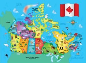Canada Map Canada By MasterPieces