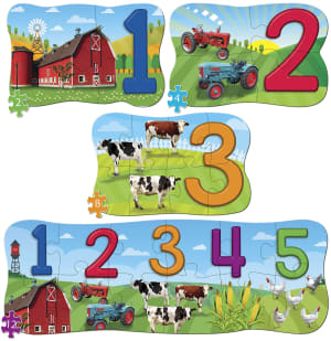 123 On the Farm Alphabet & Numbers By MasterPieces