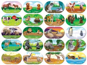 Animals Matching Alphabet & Numbers Children's Puzzles By MasterPieces