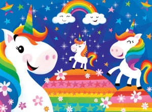 Rainbow Unicorns Rainbow & Gradient By MasterPieces