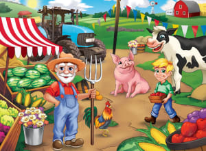 Old MacDonald's Farm - Market Day Farm Animal By MasterPieces