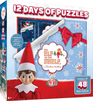 12 Days of Elf on the Shelf Puzzles - Advent Calendar Christmas By MasterPieces