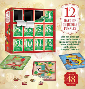 12 Days of Puzzles - Advent Calendar Christmas By MasterPieces