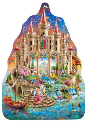Shaped - Fairytale Kingdom  Fantasy Jigsaw Puzzle By MasterPieces