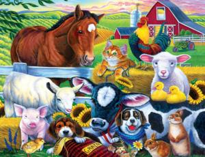 World of Animals - Farm Friends Farm Animal Children's Puzzles By MasterPieces