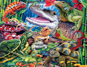 World of Animals - Reptile Friends Reptile & Amphibian By MasterPieces
