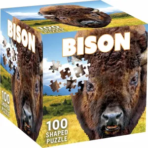 Bison 100 Piece Squzzle Animals By MasterPieces