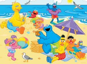 Sesame Street - Beach Day 24 Piece Puzzle Movies & TV By MasterPieces