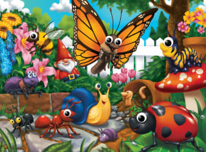 Googly Eyes - Bug Zone 48 Piece Puzzle Butterflies and Insects By MasterPieces