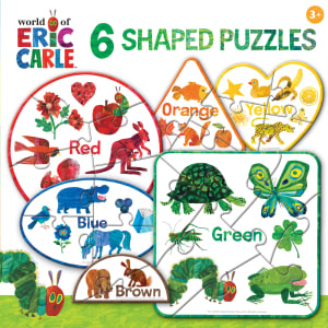 Eric Carle - Colors 6-Pack Mini Shaped Puzzles Books & Reading By MasterPieces