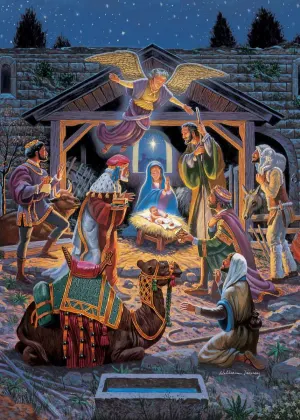 Holy Night (Holiday Glitter) Christmas By MasterPieces