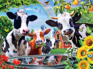 Moo Love Farm Animal Children's Puzzles By MasterPieces