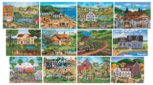 12-Pack - Alan Giana Folk Art Bundle Cabin & Cottage By MasterPieces