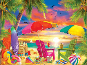 Seaside Afternoon Beach & Ocean By MasterPieces