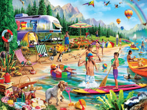 Day at the Lake Beach & Ocean By MasterPieces