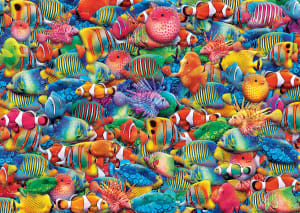 World‘s Smallest Rainbow Flow Mini Puzzle Fish By MasterPieces