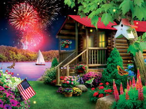 Summer Celebration Cabin & Cottage By MasterPieces