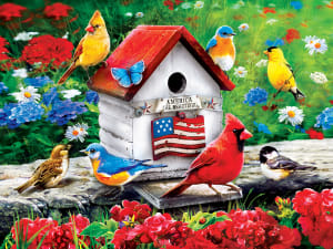 An American Birdhouse Fourth of July By MasterPieces