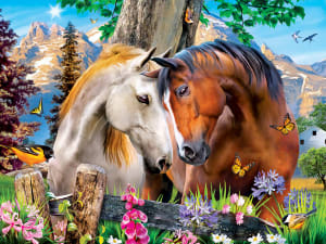 Mountain Meadow Farm Horse By MasterPieces
