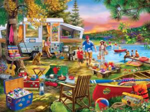 Campside - Waterslide Wanderlust Camping Large Piece By MasterPieces