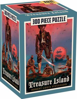 Puzzle Pod - Treasure Island Books & Reading Large Piece By MasterPieces