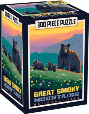 Puzzle Pod - Great Smoky Mountains Bear Large Piece By MasterPieces