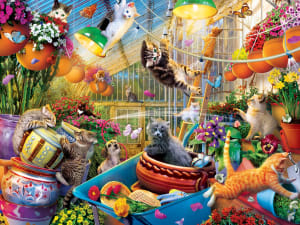 Glow in the Dark - Greenhouse Gone Wild Flower & Garden By MasterPieces