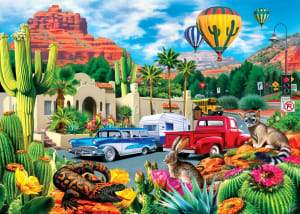 Roadsides of the Southwest - Hot Air & Cool Cars Nostalgic & Retro By MasterPieces