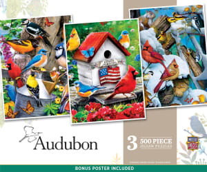 3 Pack - Audubon  Flower & Garden By MasterPieces