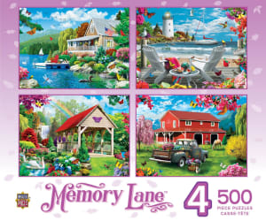 4 Pack - Memory Lane  Landscape By MasterPieces