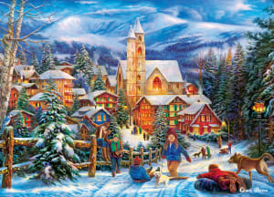 Sledding to Home Christmas By MasterPieces